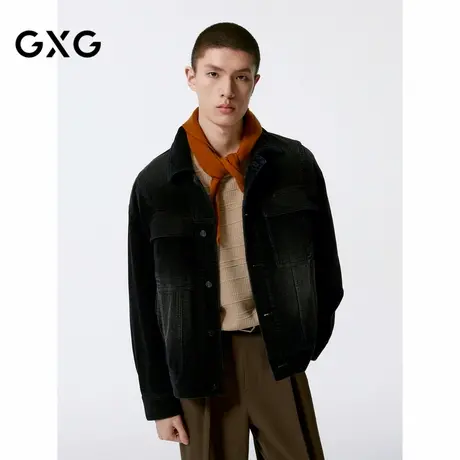 GXG男装  渐变灯芯绒夹克男休闲外套 24年秋G24X213045图片