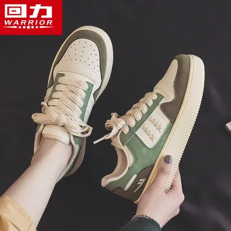 回力女鞋小白鞋女透气2023年新款板鞋2023秋季百搭日系休闲鞋子商品大图