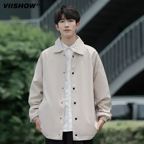 VIISHOW日系cityboy工装外套男春秋款美式高级感男装小众设计夹克商品大图