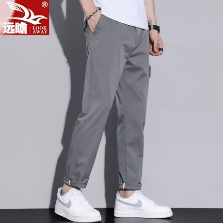 冰丝休闲裤子男夏季薄款潮流宽松直筒男裤凉感透气夏天男士九分裤商品大图