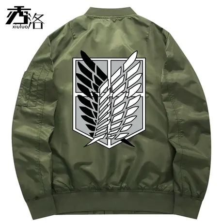 秀洛进击的巨人卫衣男女动漫自由之翼外套秋冬cos衣服棒球服开衫商品大图
