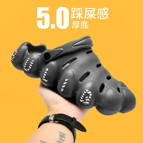 雨鞋男款时尚厨房防滑胶鞋户外溯溪涉水鞋钓鱼水鞋洞洞防水鞋男士商品大图