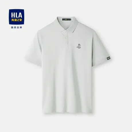 HLA/海澜之家布鲁伊联名系列POLO衫2024春夏新款凉感防晒短袖男商品大图