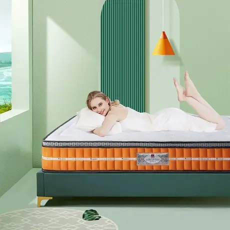 富安娜床垫席梦思凝胶记忆棉弹簧床垫软硬两用双重防螨抑菌床垫商品大图