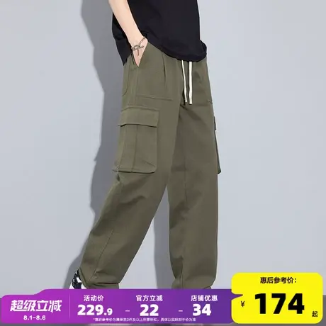 唐狮2025新款休闲长裤男士休闲军绿色工装裤子痞帅风潮流百搭GT商品大图