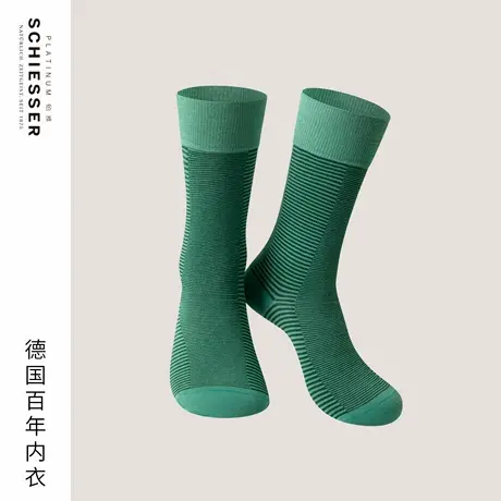 SCHIESSER舒雅铂雅欧洲进口25年早秋新品男士棉质透气高筒袜子商品大图
