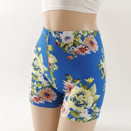 安全裤防走光女夏季三分四分裤印花打底裤弹力亲肤薄款显瘦有大码图片